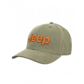 Boné  original Jeep Verde com bordado laranja