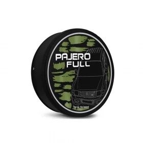 Capa de Estepe Pajero Full 00 a 17 Camuflada Preto Branco e Verde com Cadeado