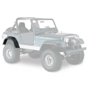 Meio jogo de Alargador de Para-Lama Traseiro em fibra tipo Wrangler para Jeep Willys CJ5 ( 2 peças )