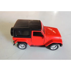 Miniatura Jeep Wrangler 4x4 vermelho