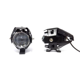Farol milha de LED com Lente Convexa - Universal - Ideal para Motos / Quadriciclo / ATV / UTV / Motoscross  - Unitário 