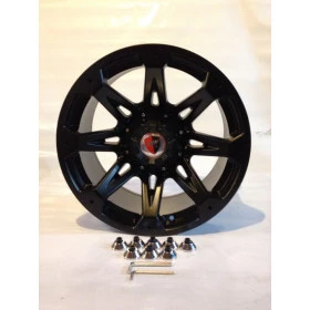 Roda 17x9 de Liga leve 5 Furos de 127 para Jeep Wrangler e Cherokee 2007 em diante (Reforçada para trilhas) - Inmetro 3027 / 2016