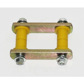 Jumelo baixo Zincado com buchas em PU (acompanha a bucha fixa ) para jeep willys cj3 ano 1942 à 1954