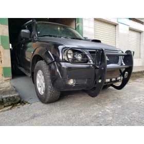 Para Choque de Impulsão Reforçado com Protetor de Farol sem mesa de guincho para Mitsubishi Pajero Sport 2001 a 201