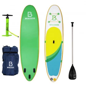 Prancha Stand up Brazzos SP Big branco , amarelo e verde