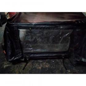 Capota Atlantida usada completa Preta para Jeep CJ5 com 4 Remendos Pequenos (Não Entra Água)