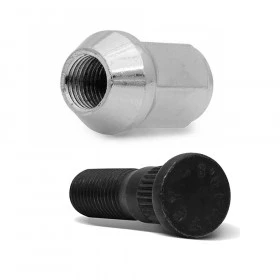 Kit Porca de Roda + Parafuso Prisioneiro Jeep Willys Rural F75 F1000 Landau Galaxie Del Rey  Maverick