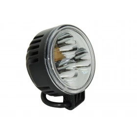 Farl Redondo com 3 leds  9W 85 mm ideal p/ 4x4 / Van / Onibus / Trator / Offroad - Unirário