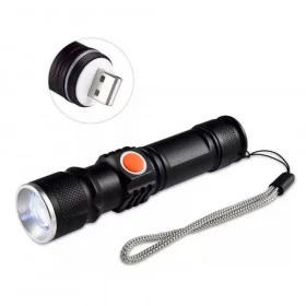Lanterna Tatica 68000w Militar Longo Alcance USB