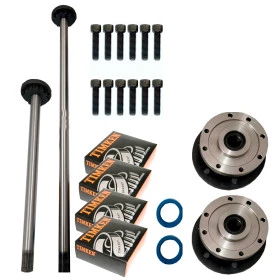 Kit Eixo Flutuante Traseiro High Performance forjado p/ Jeep Willys 19 estrias (canela grossa) O eixo mais reforçado d