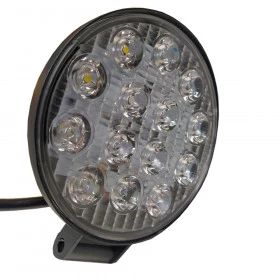 Farol de Milha LED 42W com 14 LEDS 12v / 24v - 11,5 cm - Unitário