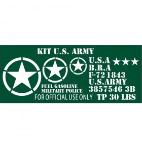 Adesivo Militar Plotado para Viaturas e Jeep (kit completo)