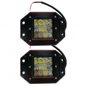 Farol de Milha LED de Embutir 60W cada (O Par)