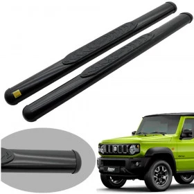 Estribo CCF oval preto Jimny Sierra 2021 2022