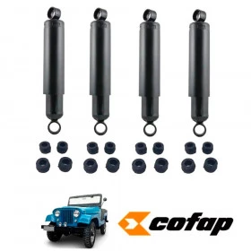 Kit com 4 Amortecedores de Suspensão Jeep Ford Willys Original Cofap