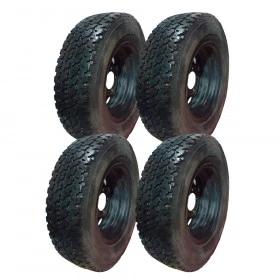 Jogo com 4 Pneus 225/75 R16 Usado Perfeito Estado Recapado Estado Zero KM