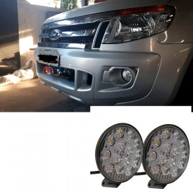Mesa de Guincho (Embutida) para FORD Ranger de 2012 à 2016 Grátis 1 Par de Faróis 14 LEDS