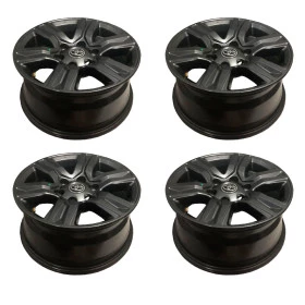 Jogo com 4 Rodas 17x7 6 furos de 139,7 Liga Leve Reforçada para trilhas Cor Grafite para Toyota Hilux e Toyota SW4