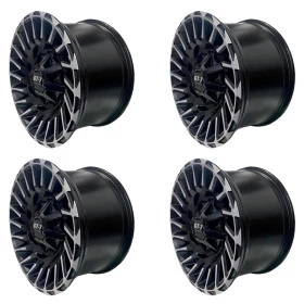 Jogo com 4 Rodas 17x9 5x139,7 F1000 e Jeep Willys 