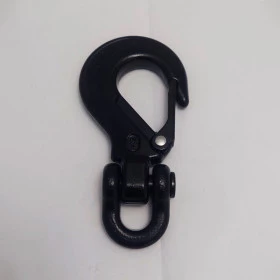 Gancho de Aço 7/16'' / 5T com Trava (p/ Cabo de Aço) - Compatível com Guinchos 8.500lbs, 9.000lbs e 12.000lbs	