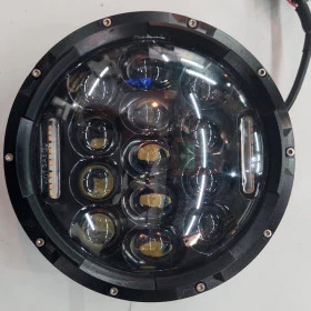 Farol de LED 7 Polegadas 12/24 e 36V 65 Wats
