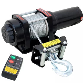 Guincho Winch  4.500lbs 2041kg 12v p/ Quadriculo Gaiola Fusca Baja Kombi ATV UTV e Transportadora