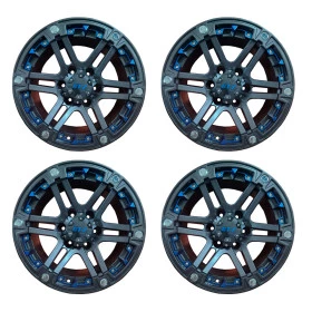 Jogo com 4 Rodas 17x9 6 Furos Liga Reforçada Off Set Zero