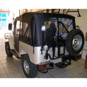 Capota Toyota Bandeirante 2 Portas Semi Conversível Preta Completa Lona Reforçada