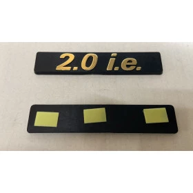 Emblema 2.0 i.e. Regua Ouro/preto Linha Fiat Antiga