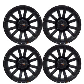 Jogo com 4 Rodas 20X9 5X139 ET:10  Pretp Semi-Brilho Especial para Dodge Ram
