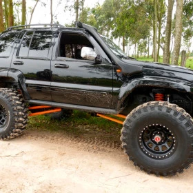 Snorkel Modelo Savana Lado Carona para Cherokee Sport KJ de 2002 até 2007