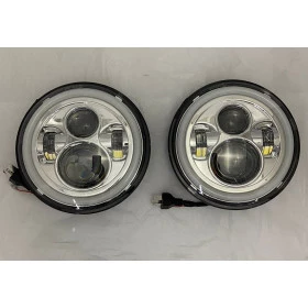 Farol Angel Eyes 2, Aplicação Jeep, Willys, Troller, Toyota Bandeirantes, Land Rover, Suzuki Samurai par 