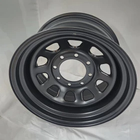 Roda 17x9 Off Road F250 de Aço Off Set Negativo 8x170 modelo Daytona Black
