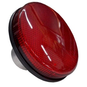 Lanterna Traseira Vermelha Randon 12cm p/ adaptação em Carreta / Caminhão Jeep Willys Rural F75 Javali Troller CBT Javal