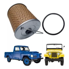 Elemento do Filtro de Óleo Mod. para Jeep Willys CJ3A / CJ3B e CJ5 até 1975