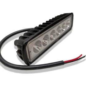 Farol Led 6 Leds 43cm 18W 12 VOLTS - Ideal para Motocross, farol de ré em trilhas