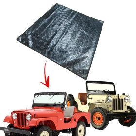 Tapete traseiro em borracha Jeep Willys CJ5 / CJ3