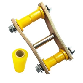 Jumelo Alto zincado com buchas em PU ( com a bucha fixa ) para Willys / Ford de 1955 à 1983