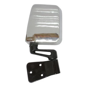 Retrovisor Esquerdo Cromado p/ Jeep Wrangler ou Adaptação em Jeep Willys Rural F75 F1000