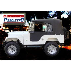Capota Conversível Pissoletro Preta para Willys CJ5 de 1955 a 1983