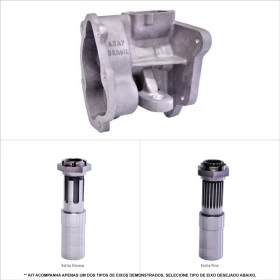 Flange Adaptadora Reduzida Willys para Câmbio Chevette 4 Marchas Estria Fina / Grossa