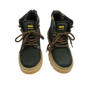 Bota BR Adventure Modelo Coturno Unissex - Verde Militar