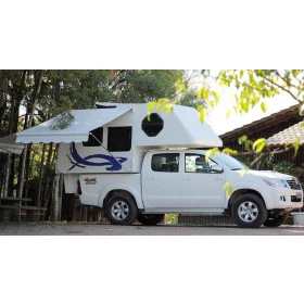 Motorhome Camper Wheel Modelo Cabine Dupla 6,5m² p/ Hilux, Amarok, S10, Frontier, Ranger, L-200 , e outras do mesmo port