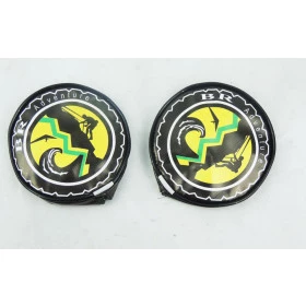 Capa de farol de Milha BR AVENTURA - Preto / Amarelo c/ 17cm de diâmetro (O par)