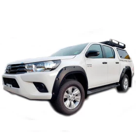 Fender, jogo de alargador de Para-lamas de fibra  para Nova Hilux 2017 em diante ( com parafusos expostos (7cm Largura)
