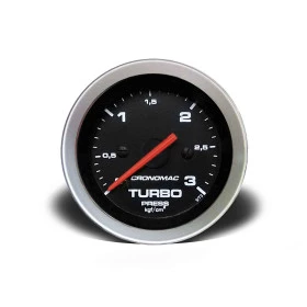 Manômetro de Pressão do Turbo 52mm 3 Kgf/cm² Linha Sport