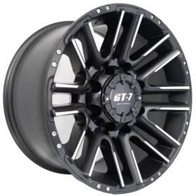 Roda 17x9 com 6x114 furos na Cor Preta Diamantada