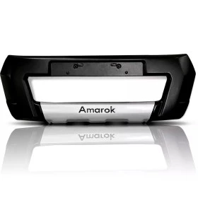 Overbumper para Amarok Ano 2010 à 2022 com Protetor Frontal na cor Preta com Cromado BEPO