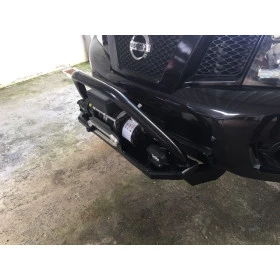 Mesa ( base ) para guincho para Nissan Frontier após 2014 - Acompanha para choque de impulsão - Pintura epóxi de alta re