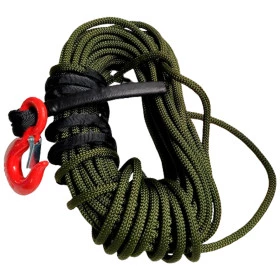 Corda sintética 12mm com 28 Metros para Guincho de Até 12.000 Libras Certificada e com Proteção  UV - Cor Verde